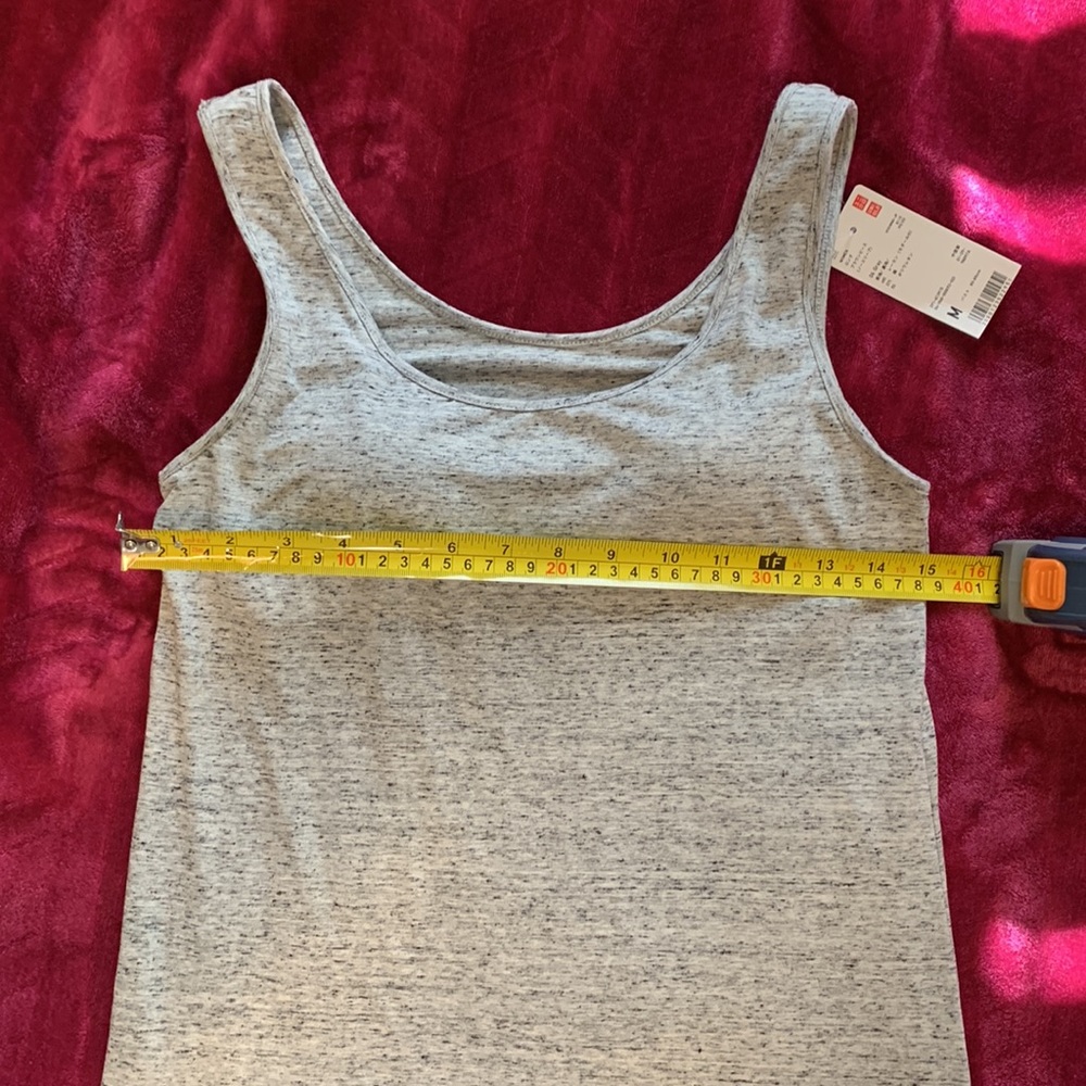 NWT Uniqlo grey cotton blend tank sundress - Picture 5 of 8